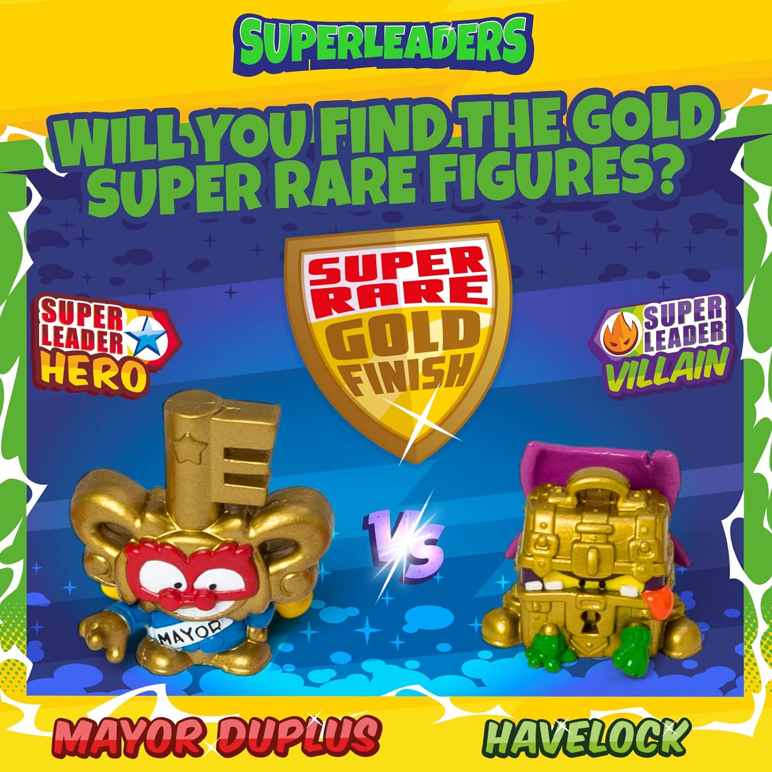 SUPERTHINGS series Neon Power – Pack of 10 SuperThings (includes 1 gold leader)