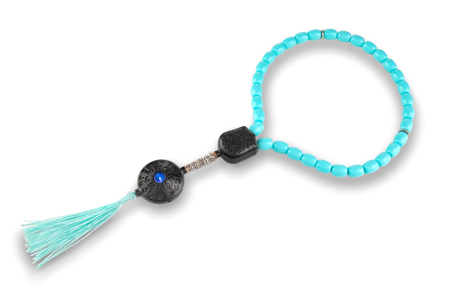 Smart Subha Digital Interactive Prayer Beads, Electronic Islamic Educational Misbaha with Touch Response, 33 Beads