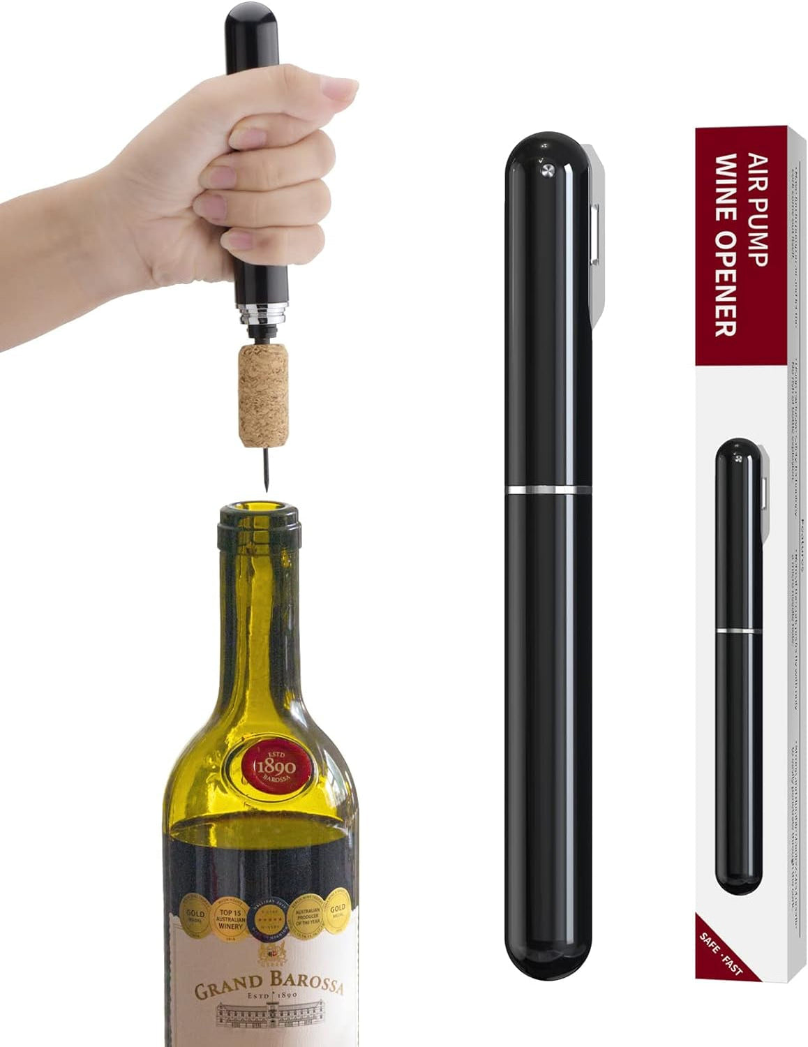 Pocket Wine Opener –Air pump Wine Bottle Opener with build in foil Cutter
