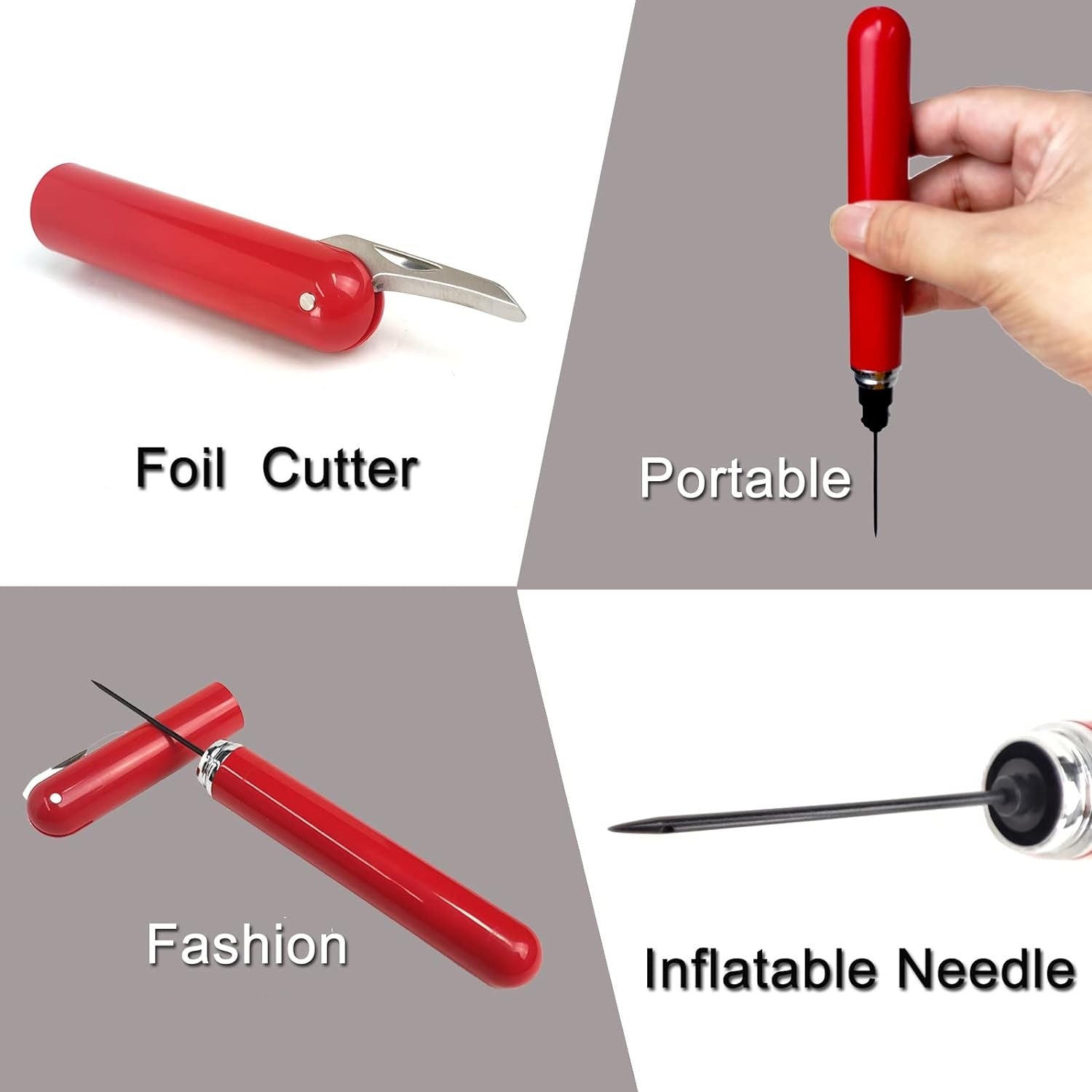 Pocket Wine Opener –Air pump Wine Bottle Opener with build in foil Cutter