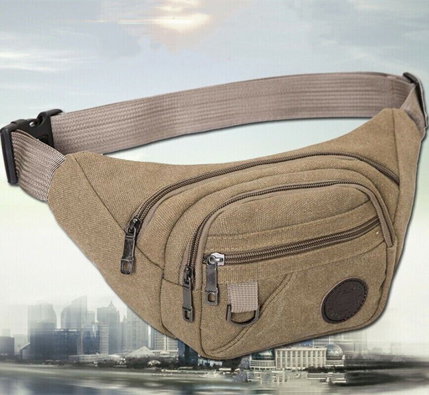 Fanny Pack for Men & Women - Adjustable Waist Belt Bag, Hip Pouch, Travel & Sport Bum Chest Bag