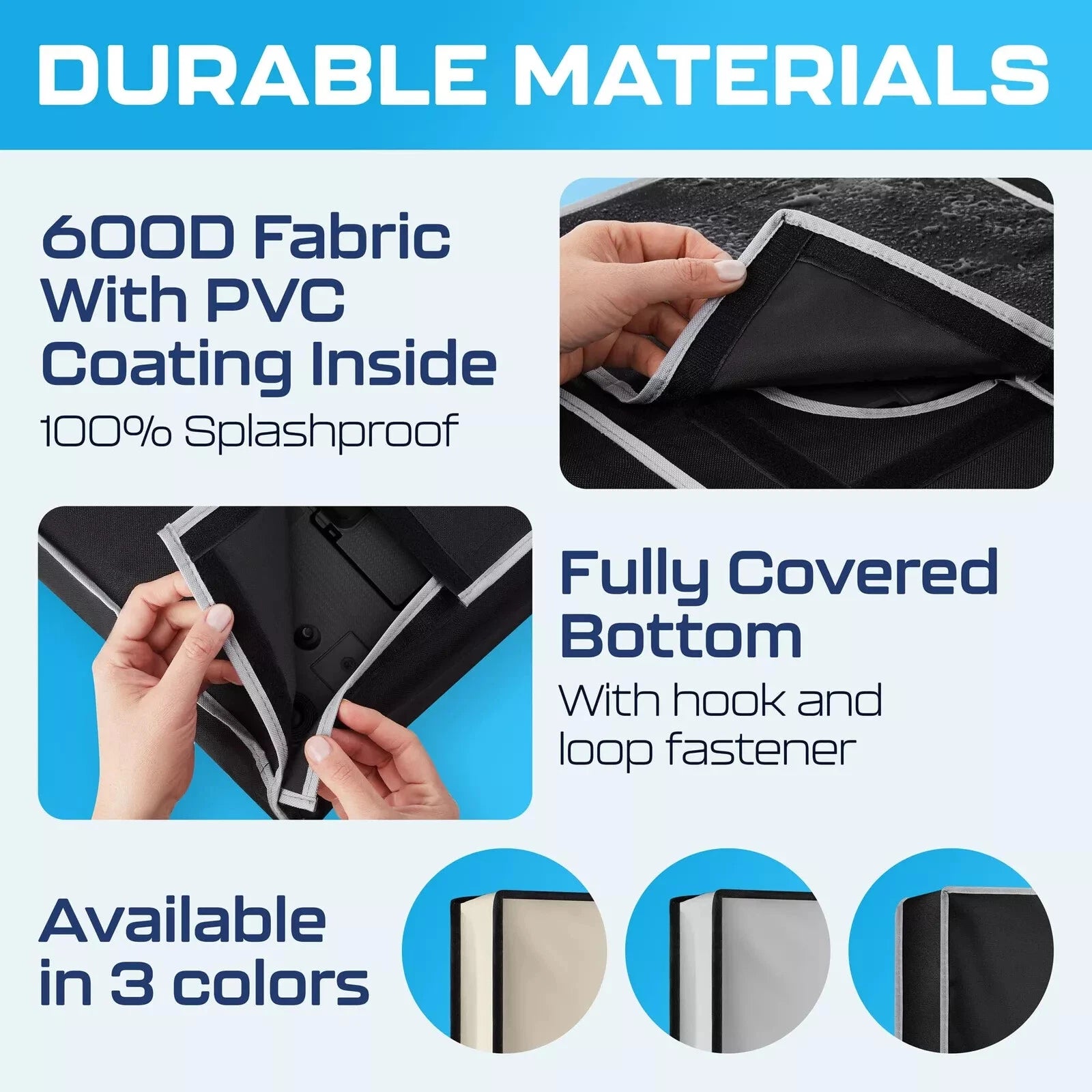 Outdoor TV Screen Protector Cover with Remote Placement – Water-Resistant & UV Block, Heavy-Duty for Weather Protection