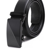 Men’s Microfiber Leather Ratchet Belt with Adjustable Automatic Buckle – Stylish & Durable