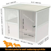 Palram Pets Niko Dog Crate for Medium Dogs, Furniture Style Dog Cage
