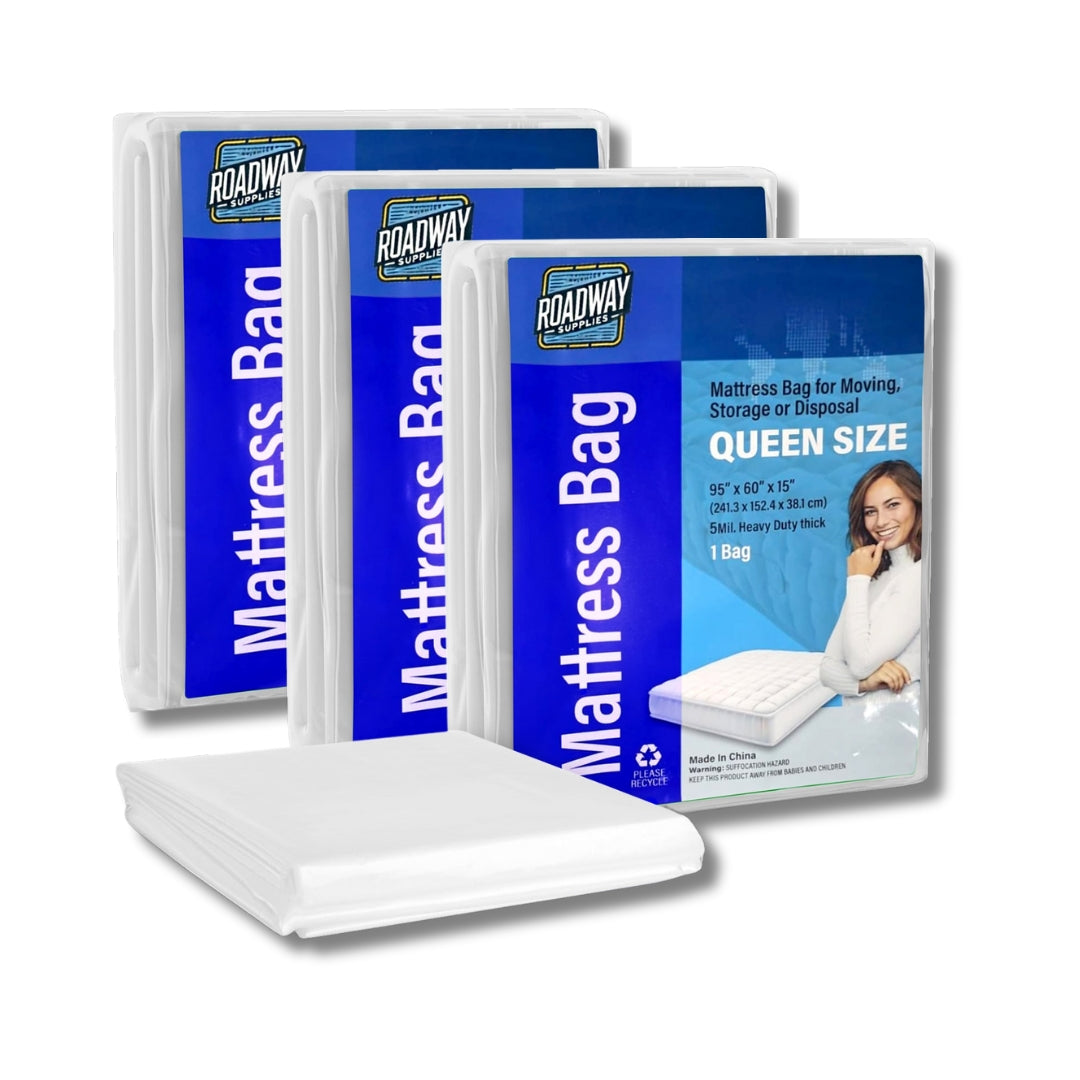 Super Heavy Duty 5 Mil Twin Mattress Bag for Moving, Storage & Disposal - Durable Cover