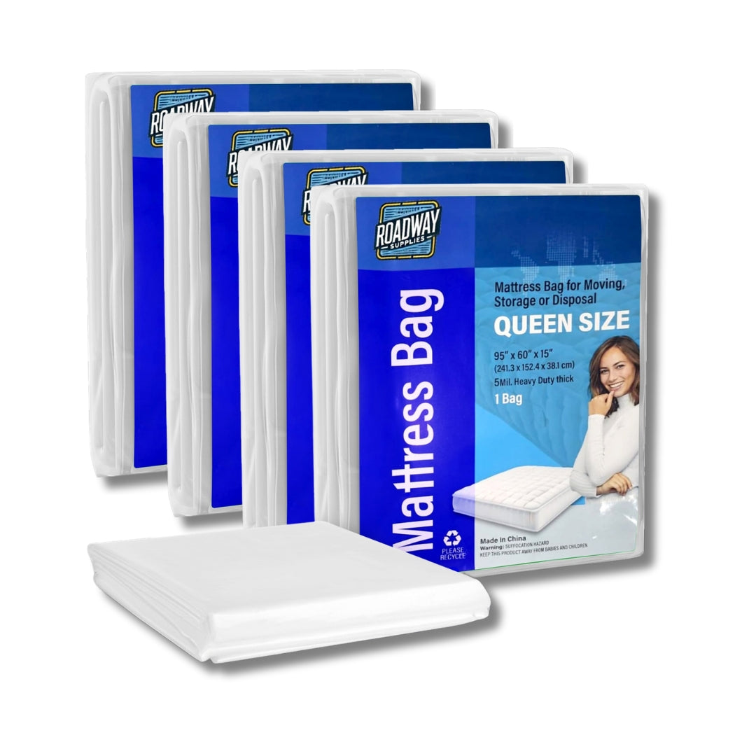 Super Heavy Duty 5 Mil Twin Mattress Bag for Moving, Storage & Disposal - Durable Cover
