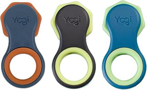 Yogi Fidget Toy - Patented Fidget Spinner Design, Desk Toy for Office, Anxiety Relief, ADHD Toy, Autism, Quiet Fidget Toys for Adults & Kids, Five Ring Sizes, Easy to Use Sensory Toy - 3 Pack