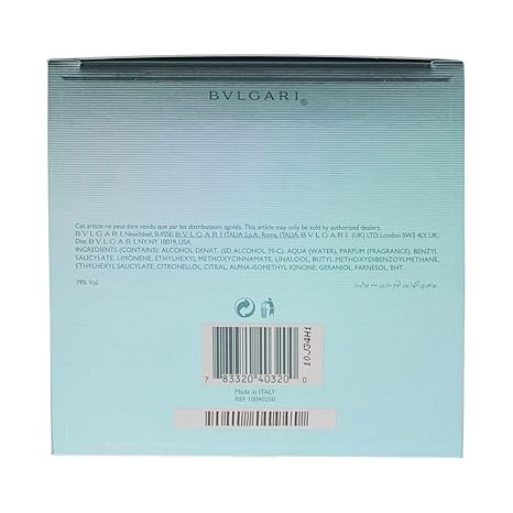 BVLGARI Aqua Marine Eau de Toilette Spray - 3.4 Oz