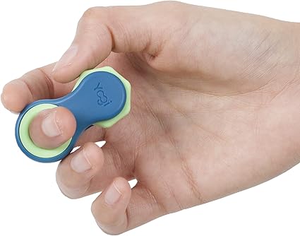 Yogi Fidget Toy, Adult Fidget Spinners, Anxiety Relief, Perfect for ADHD, ADD, and Autism, Quiet Fidget Toys for Adults and Kids, Cool Gadgets, Five Ring Sizes, Easy to use Sensory Toys - Moonlight