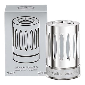 Mercedes-Benz Club - Fragrance For Men - Notes Of Grapefruit, Cardamom And Dry Wood - Refreshing, Warm, Woodsy Blend - Suitable For Any Occasion - Long Lasting Wear - 0.7 Oz EDT Mini Spray