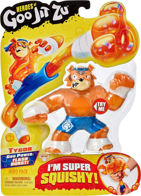 Heroes of Goo Jit Zu - Single Squishy Tiger Action Figure, Tygor