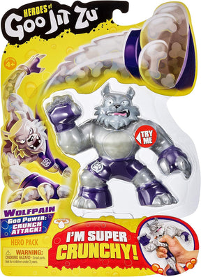 Heroes of Goo Jit Zu - Single Crunchy Wolf Action Figure, Wolfpain