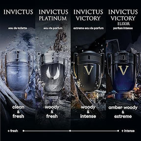 Paco Rabanne Invictus Victory Elixir Parfum Intense Spray for Men, 100ml/3.4oz