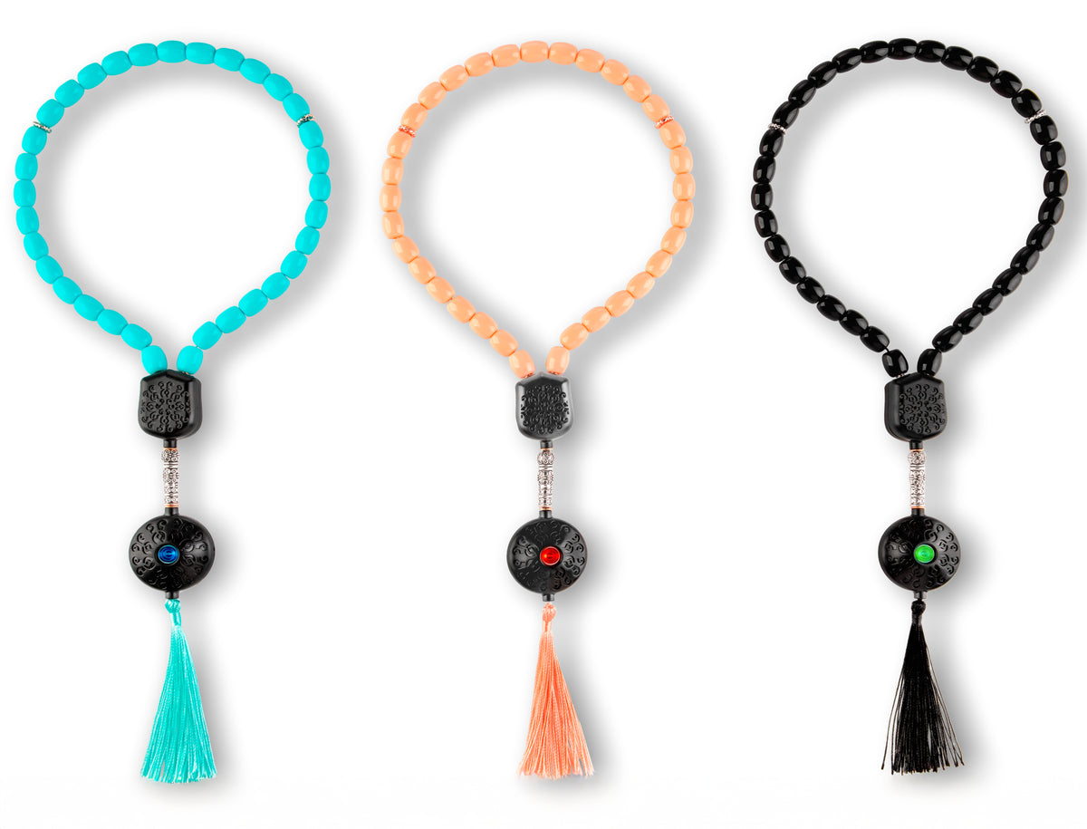 Smart Subha Digital Interactive Prayer Beads, Electronic Islamic Educational Misbaha with Touch Response, 33 Beads