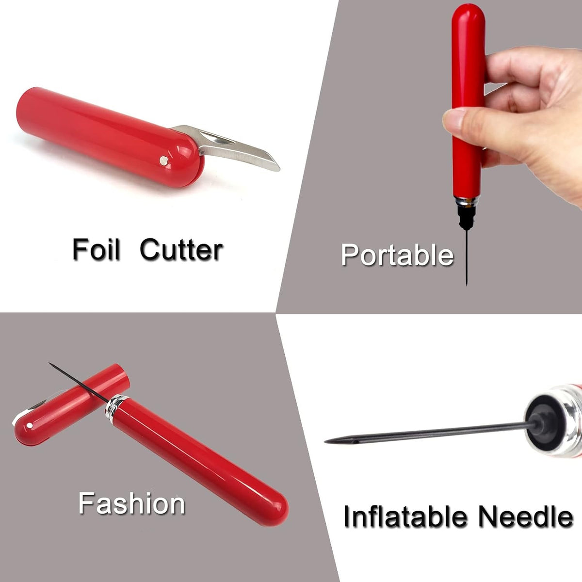Pocket Wine Opener –Air pump Wine Bottle Opener with build in foil Cutter