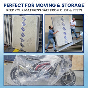 Super Heavy Duty 5 Mil Twin Mattress Bag for Moving, Storage & Disposal - Durable Cover