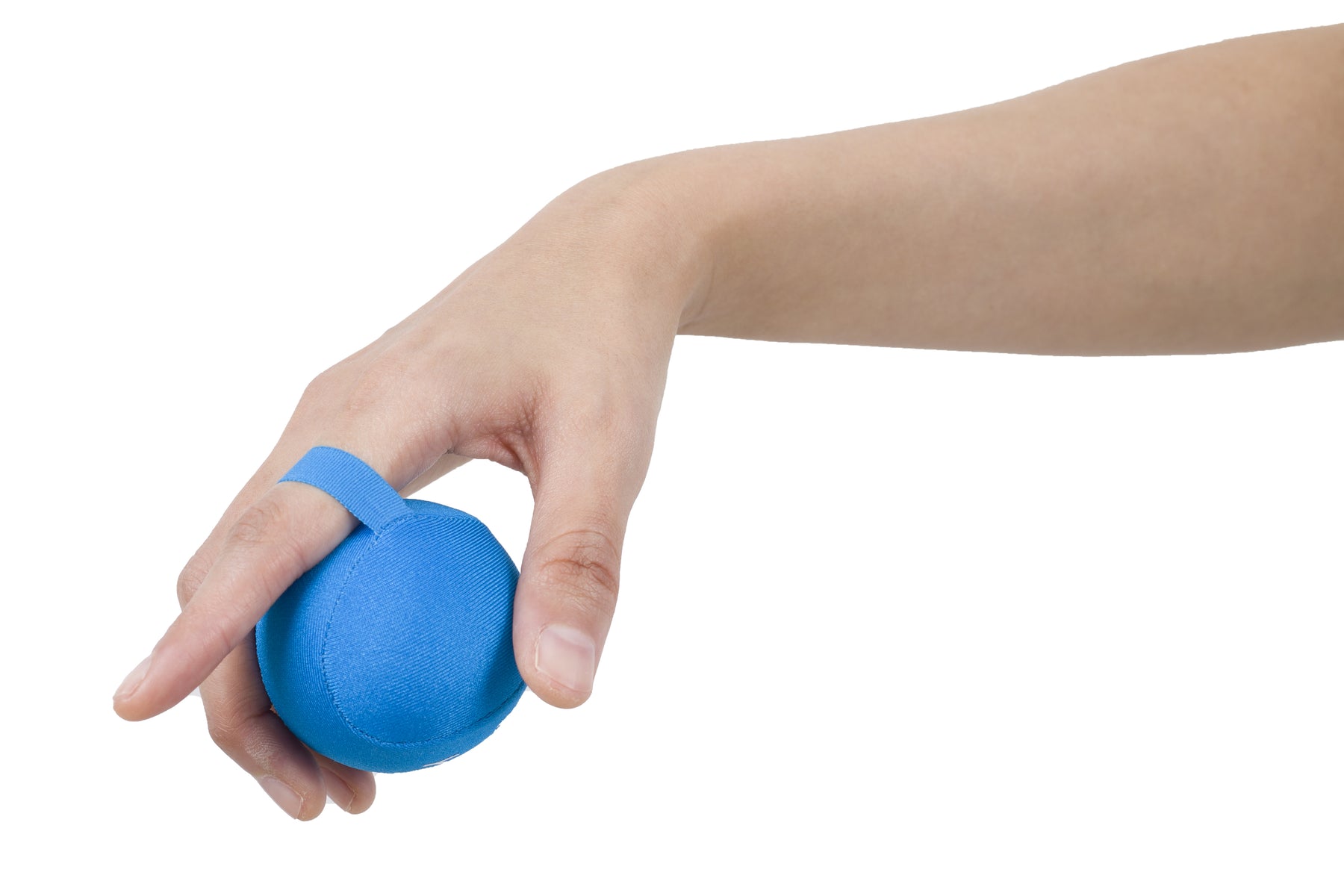 Yogi Stress Balls - Stress Ball with Finger Grip Strap, Stress Balls for Adults, Grip Strength Trainer Squeeze Balls, Anxiety Stress Relief, Fidget Handball, Squish Ball (Blue and green)