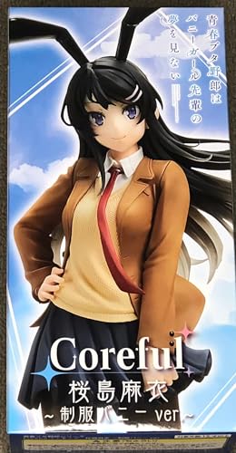 Taito Rascal Does Not Dream of Bunny Girl Senpai Coreful Figure - Mai Sakurajima (School Uniform/Bunny Ver.) Prize Figure