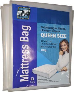 Queen Mattress Bag Cover for Moving, Storage - Heavy Duty, Thick Wrap, Reusable