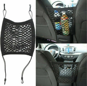 Universal Car Trunk Storage Net Bag - Elastic Mesh Organizer for Car Seats and Cargo