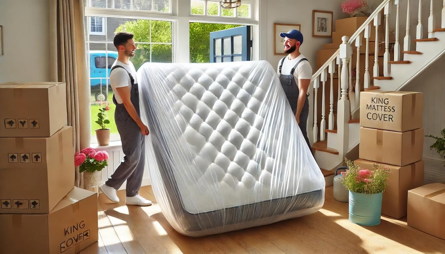 Super Heavy Duty 5 Mil Twin Mattress Bag for Moving, Storage & Disposal - Durable Cover